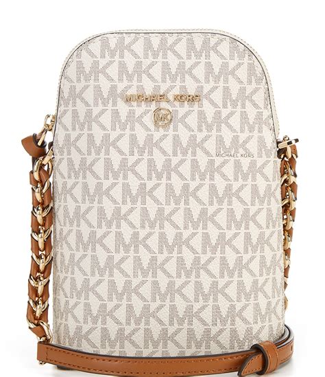 michael michael kors signature small north south chain phone crossbody|michael michael kors jet set small crossbody .